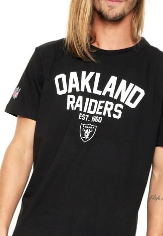 Camiseta New Era Okland Raiders Preta