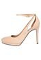 Scarpin Couro Dumond Recortes Nude - Marca Dumond