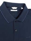 Polo Calvin Klein Masculina Piquet Slim Básica Relevo Azul Marinho - Marca Calvin Klein