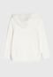 Blusa Infantil de Moletom GAP Logo Off-White - Marca GAP