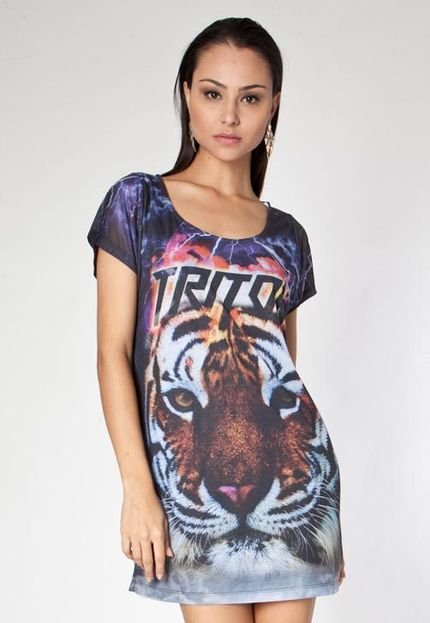 Vestido Triton Tigre Preto - Marca Triton