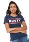 Camiseta Rusty Avalon Azul-marinho - Marca Rusty