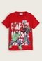 Camiseta Infantil Fakini Avengers Vermelha - Marca Fakini