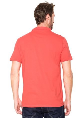 Camisa Polo Reserva Botões Vermelha