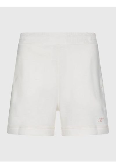 Bermudas De Felpa Moteada Mujer Beige Tommy Hilfiger Compra
