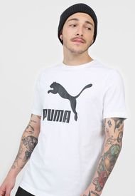 Camiseta Blanco-Negro Puma Classics Logo Tee