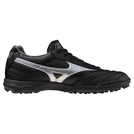 Chuteira Society Mizuno Morelia Elite AS II Pro - Masculino - Preto-Cinza - Marca Mizuno