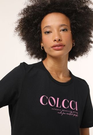 Camiseta Colcci Logo Preta