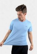 Camiseta Dry Fit La'Oase Azul Claro Proteção UV Respirável - Marca La'Oase