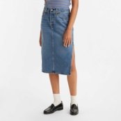 Saia Jeans Levi's® Midi Com Fenda Lateral - Marca Levis