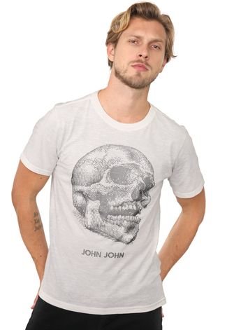 Camiseta John John Caveira, Camiseta Masculina John John Usado 93243595