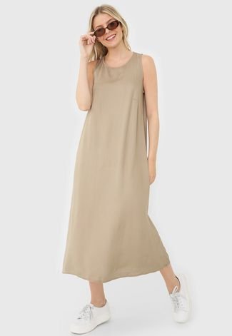 Vestido DAFITI JOY Bege - Compre Agora