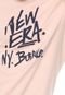 Camiseta New Era Essential Tag Rosa - Marca New Era