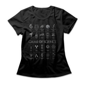 Camiseta Feminina Game Of Science - Preto