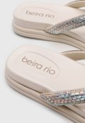 Rasteira Beira Rio Hotfix Off-White - Marca Beira Rio