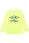 Camiseta Umbro Proteção Solar UV Manga Longa Menino Amarela - Marca Umbro