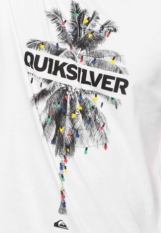 Camiseta Quiksilver Slim Palm Lights Branca