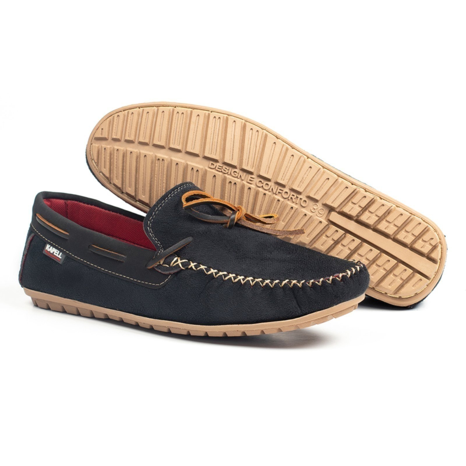 Mocassim Masculino Adulto e Infantil Casual Slip On Leve e Macio cor Preto Pai e Filho Linha Ibiza Kapell - Marca Kapell