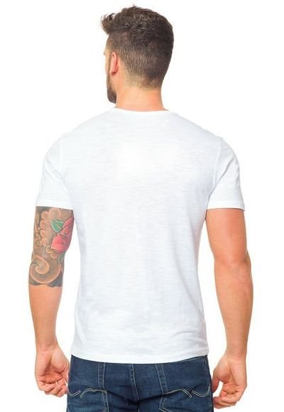 Polera blanca best sale cuello redondo
