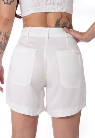 Shorts Feminino Operarock Liocel Off White