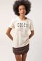 Camiseta Colcci Lettering Amarela - Marca Colcci