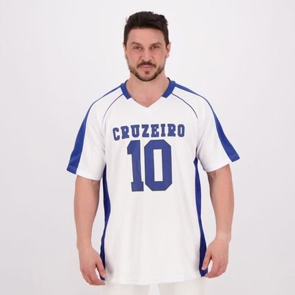 Camiseta Cruzeiro Futebol Americano Branca e Royal - Marca SPR