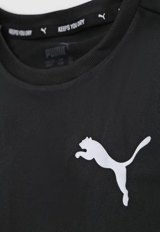 Camiseta Infantil Puma Drycell Preta