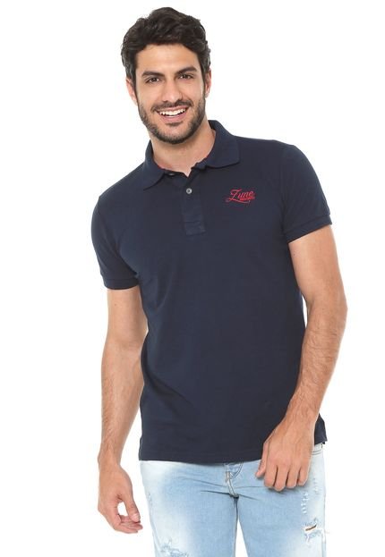 Camisa Polo Zune Logo Azul-marinho - Marca Zune