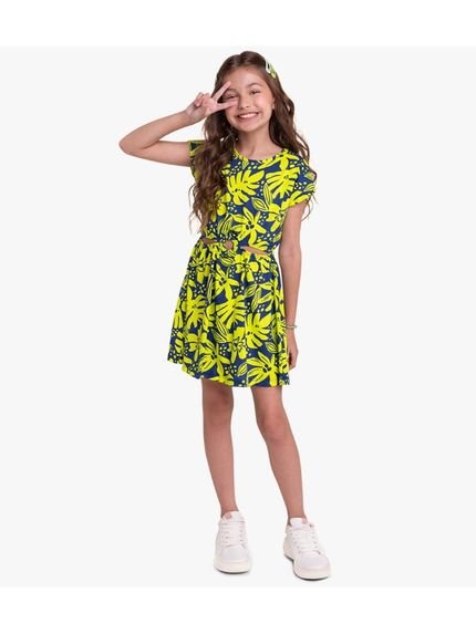 Vestido Infantil Menina Kyly Verde Esmeralda - Marca Kyly