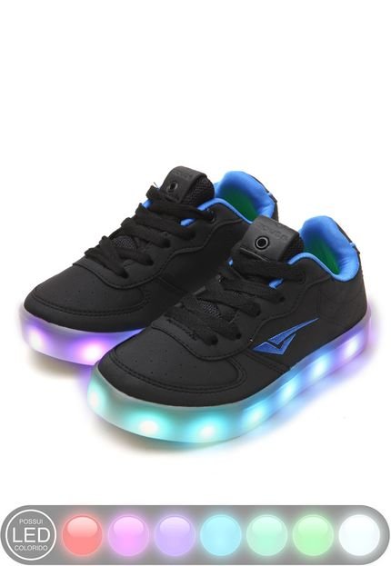 Tênis Casual Bouts Teen Led Light Preto - Marca Bouts Teen