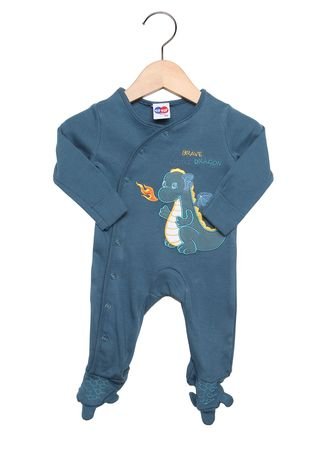 Macacão Tip Top Longo Baby Azul