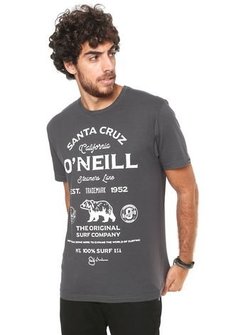 Camiseta O'Neill Lettering Cinza