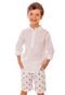 Conjunto Camisa Bermuda Coqueiros Infantil Vigat 10 Off-white - Marca Vigat