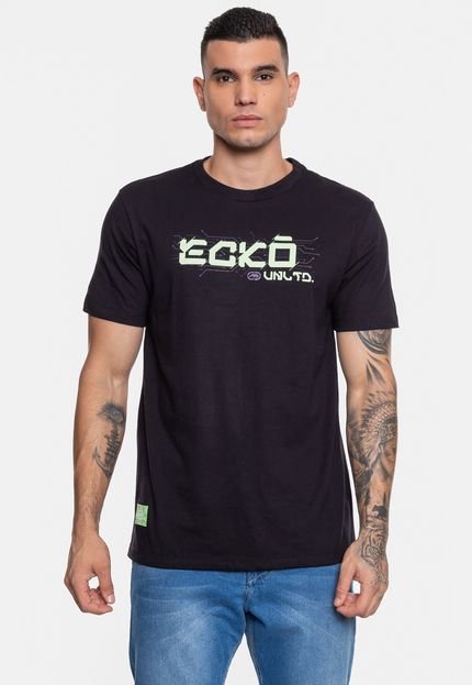 Camiseta Ecko Masculina Tilt Preta - Marca Ecko