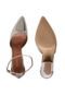 Scarpin DAFITI SHOES Bico Fino Prata Velha - Marca DAFITI SHOES