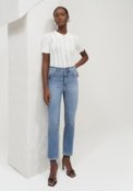 Calça Jeans Reta Slim Cropped Shaping - Marca Lez a Lez