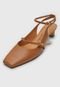 Scarpin Slingback Santa Lolla Liso Caramelo - Marca Santa Lolla