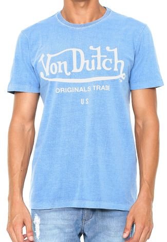 Camiseta Von Dutch Original Trade Azul
