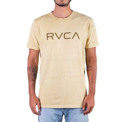 Camiseta RVCA Big RVCA Pigment Masculina Mostarda - Marca RVCA