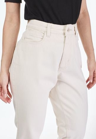 Calça HNO Jeans Básica Em Sarja Off White
