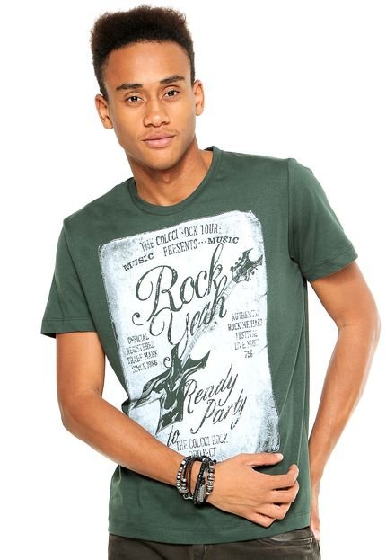 Camiseta Colcci Rock Yeah Verde - Marca Colcci