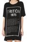 Vestido Triton Curto Lettering Preto - Marca Triton