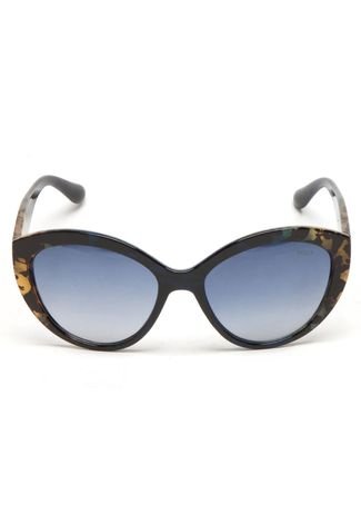 Óculos de Sol Polo London Club Degradê Preto/Azul