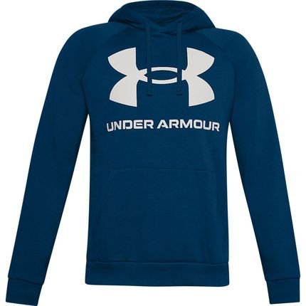 Moletom Under Armour Rival Fleece Big Logo Azul Masculina - Marca Under Armour