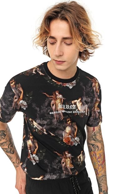 Camiseta Blunt Wolf Fog Preta - Marca Blunt