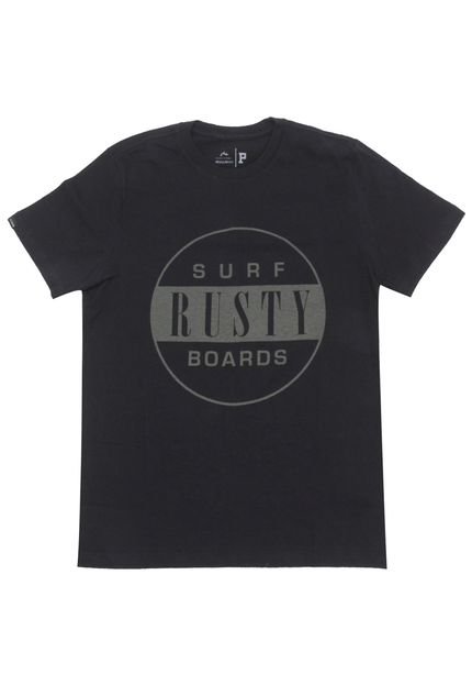 Camiseta Rusty Menino Escrita Preta - Marca Rusty