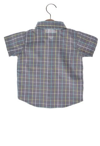 Camisa Marisol Infantil Xadrez Cinza
