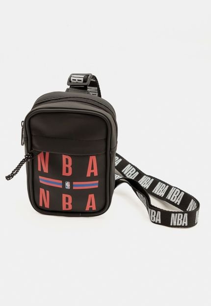 Bolsa NBA Shoulder Bag Estampada Preta - Marca NBA