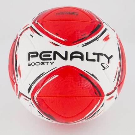 Bola Penalty S11 R2 XXIV Society Branca e Vermelha - Marca Penalty