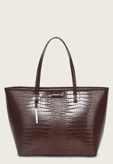 Bolsa Sacola Santa Lolla Pingente Croco Marrom - Marca Santa Lolla